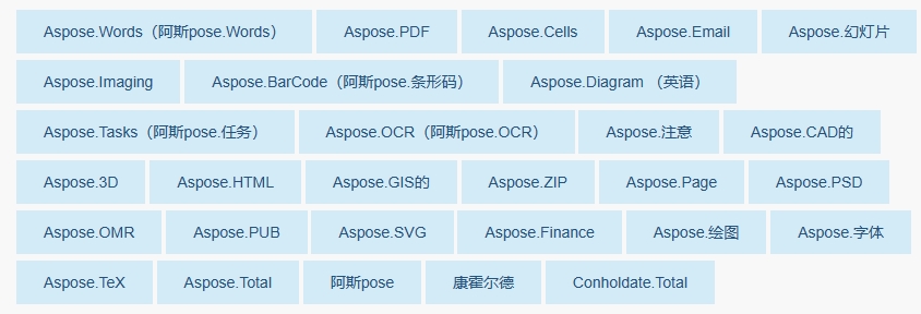 .NET 的 Aspose.Total