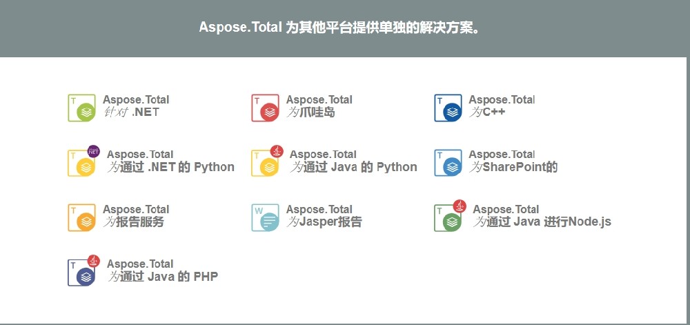 Java 的 Aspose.Total