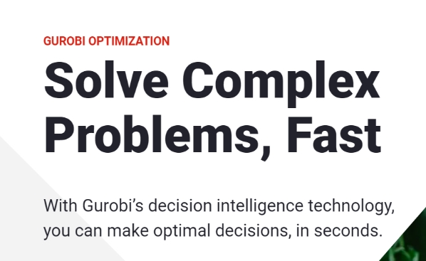 Gurobi超强的优化求解器