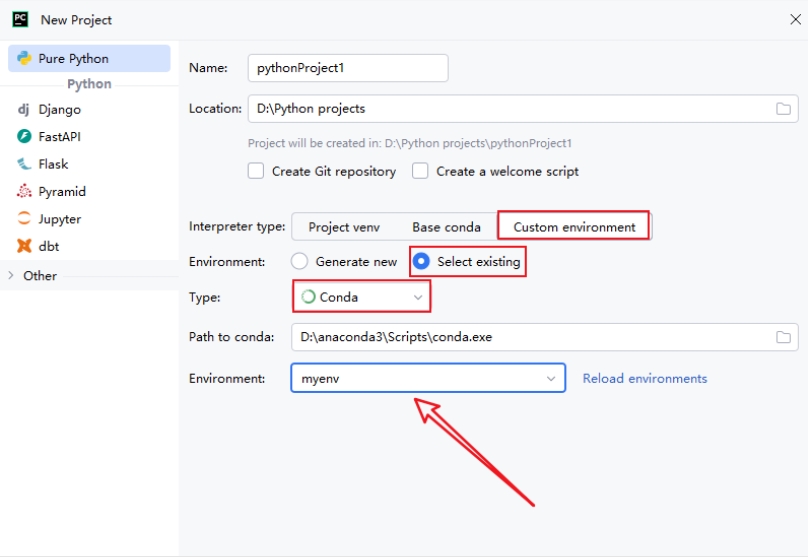 如何在PyCharm中使用Anaconda创建好的虚拟环境