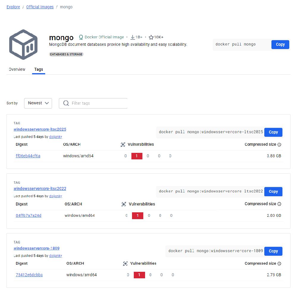 MongoDB从入门到实战之Docker快速安装MongoDB