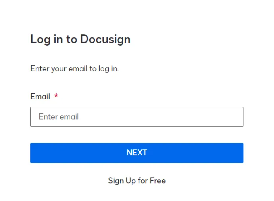 Docusign 密码重置指南